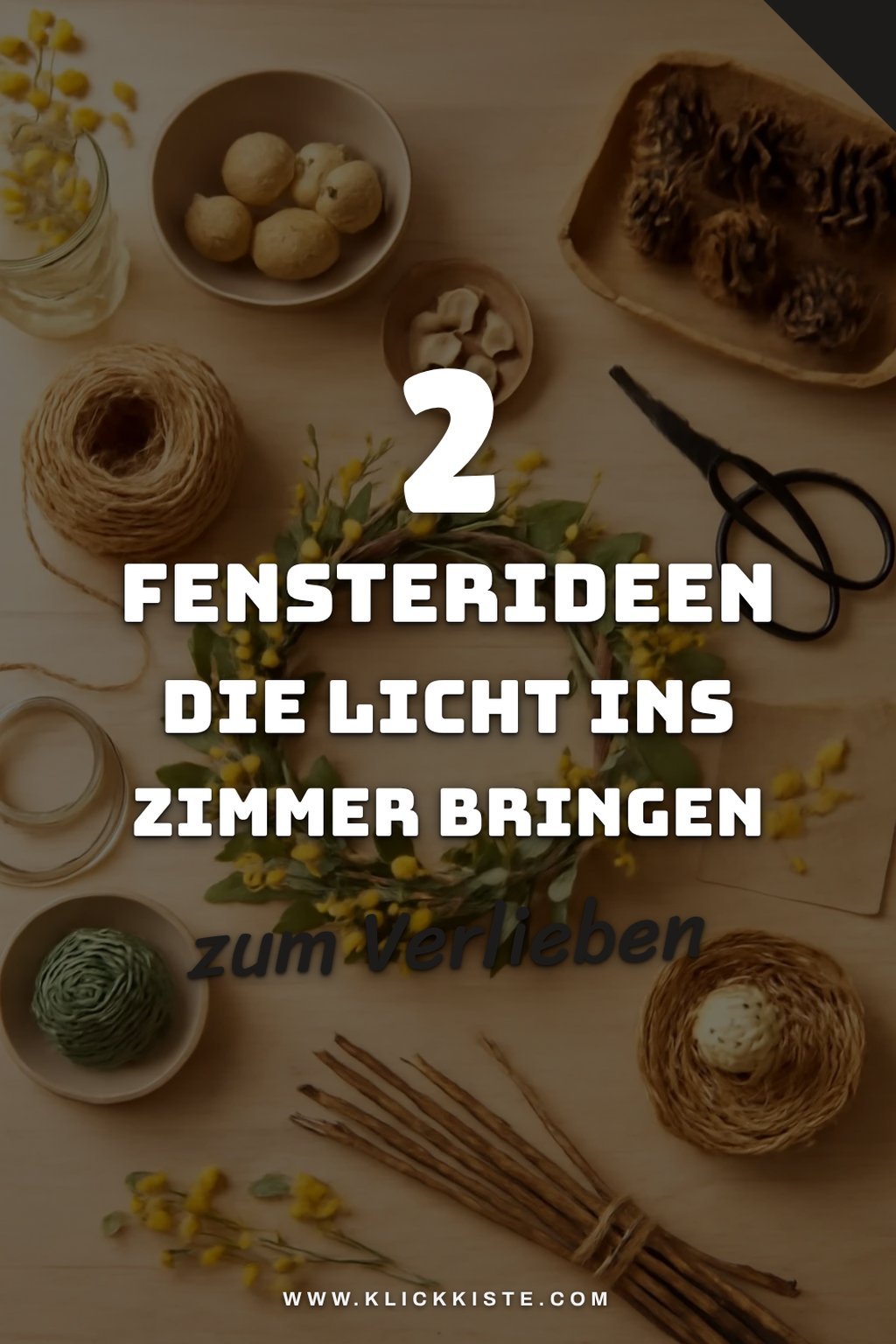 Frühlingshafte Fensterdekoration für mehr Licht