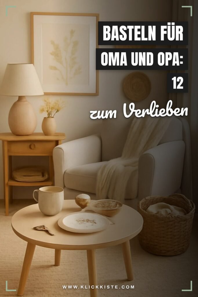 Basteln für Oma und Opa: 12 kreative Ideen zum Selbermachen