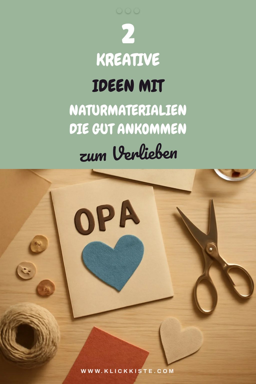 Wie du mit Naturmaterialien bastelst