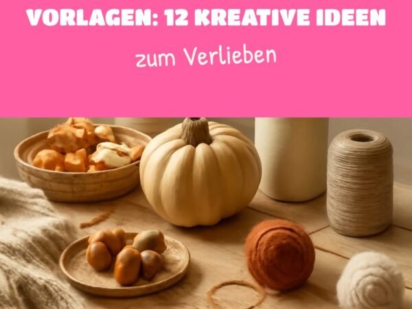 Basteln Herbst Vorlagen: 12 kreative Ideen zum Selbermachen