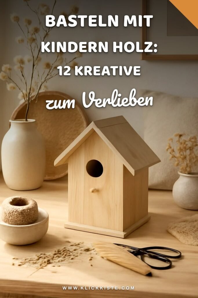 Basteln mit Kindern Holz: 12 kreative Ideen zum Selbermachen