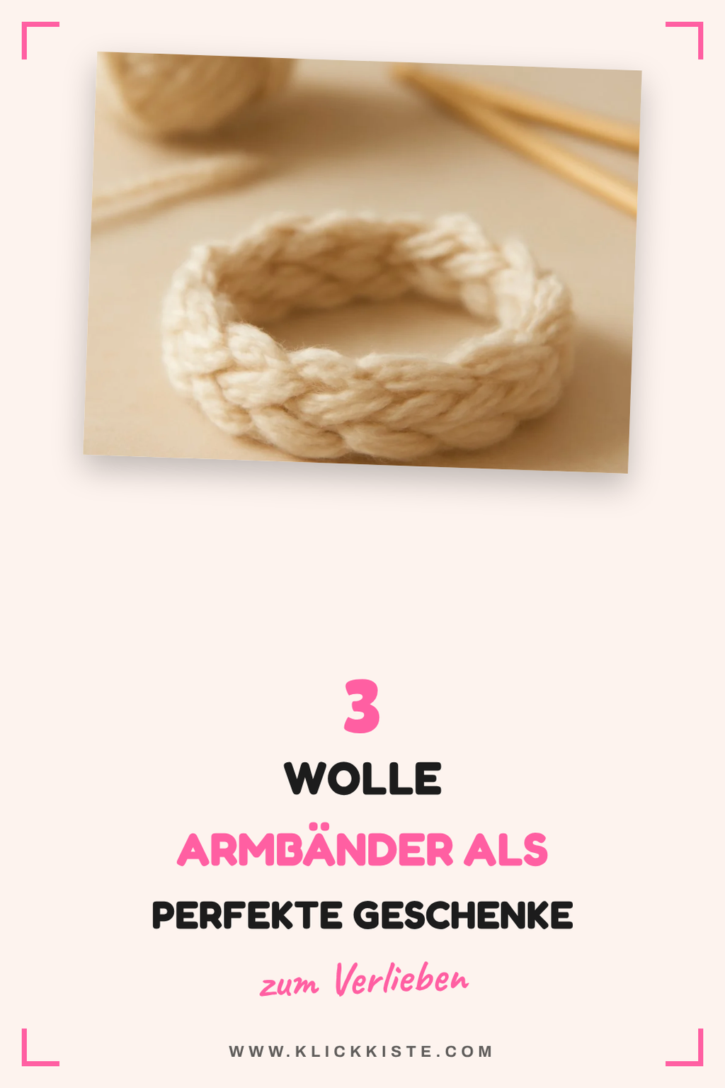 Perfekte Geschenke: Wolle Armbänder für jeden Anlass