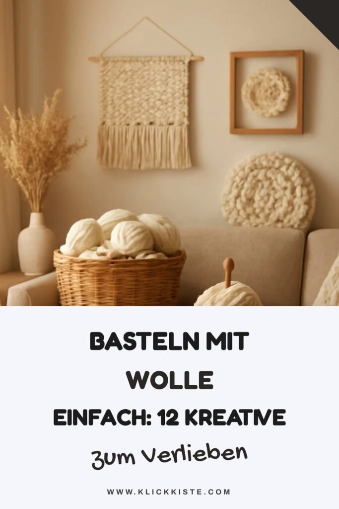 Basteln mit Wolle Einfach: 12 kreative Ideen zum Selbermachen