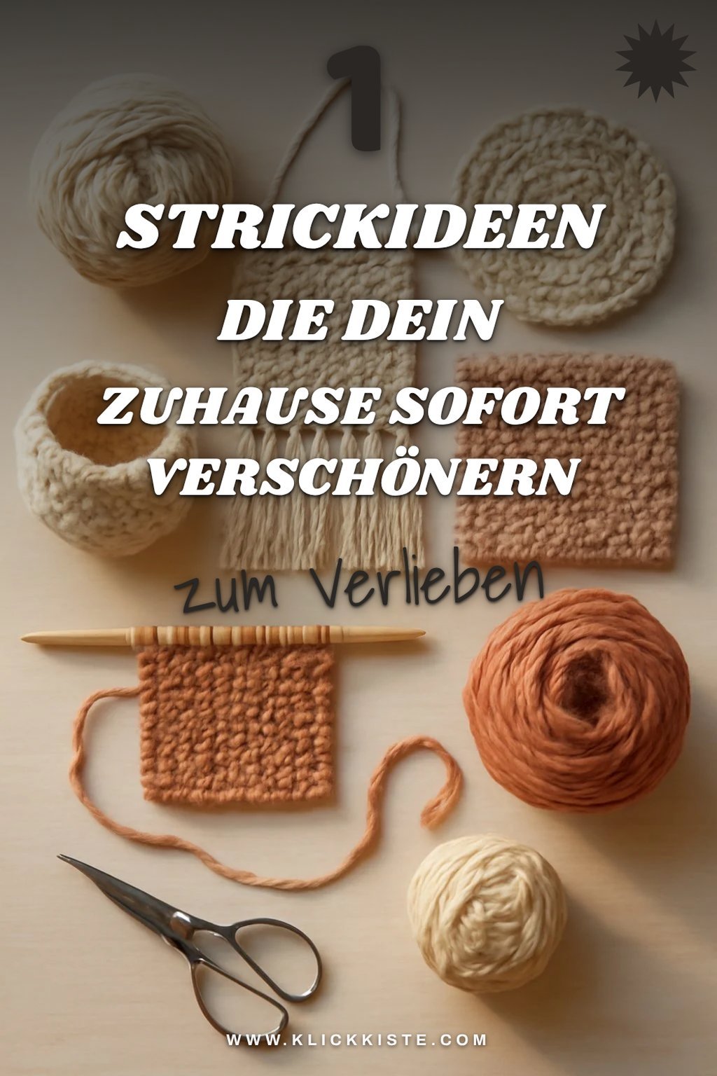 Entdecke 6 kreative Strickideen für dein Zuhause