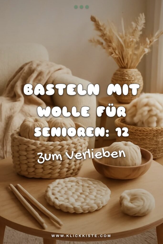 Basteln mit Wolle für Senioren: 12 kreative Ideen zum Selbermachen