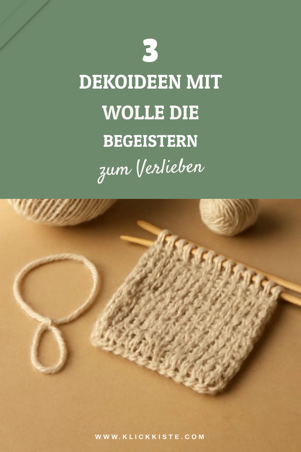 Kreative Dekoideen mit Wolle gestalten