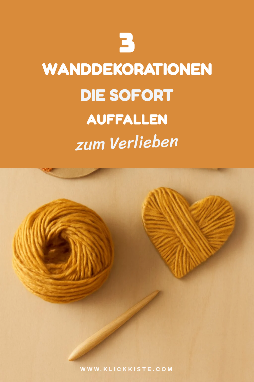 So gestaltest du kreative Wanddekorationen mit Wolle und Pappe
