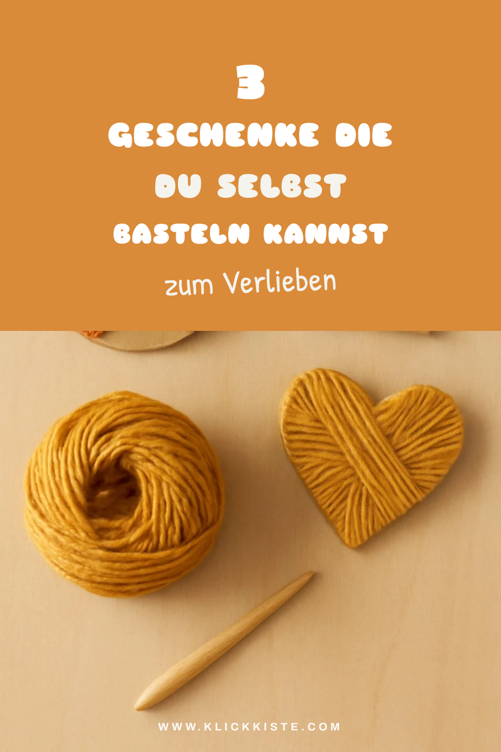 Einzigartige Geschenke basteln mit Wolle und Pappe