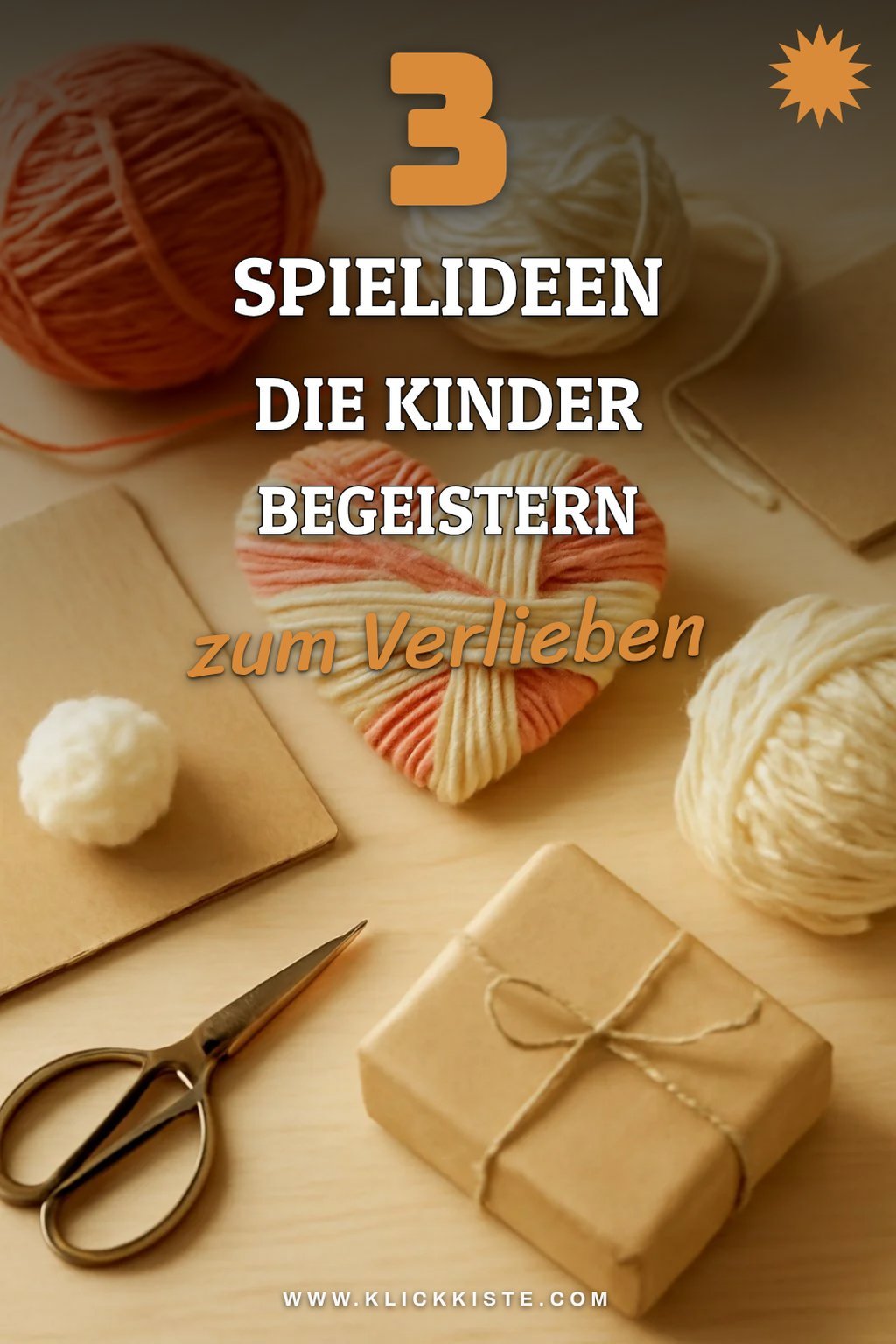 Fantasievolle Spielideen für Kinder mit Wolle und Pappe