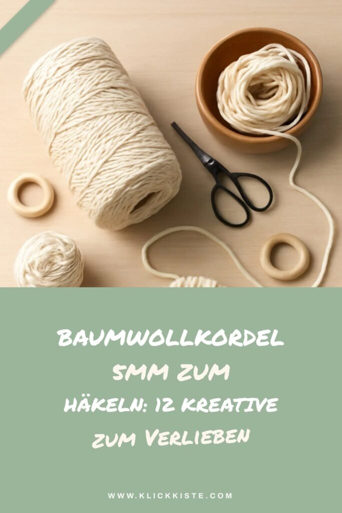 Baumwollkordel 5mm zum Häkeln: 12 kreative Ideen zum Selbermachen