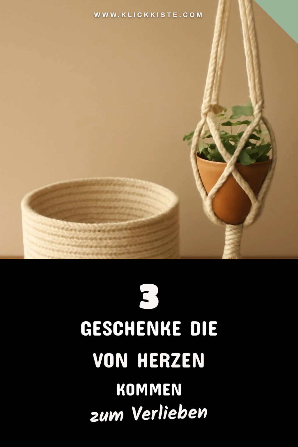 Kreative Geschenke mit Baumwollkordel selbstgemacht