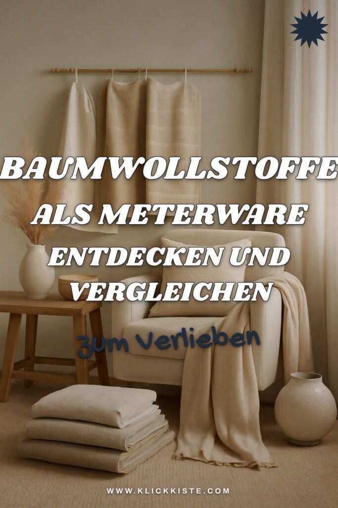 Baumwollstoffe als Meterware entdecken und vergleichen – 2026