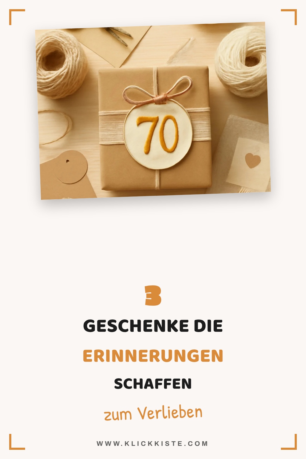 So kreierst du unvergessliche DIY-Geschenke für den 70. Geburtstag