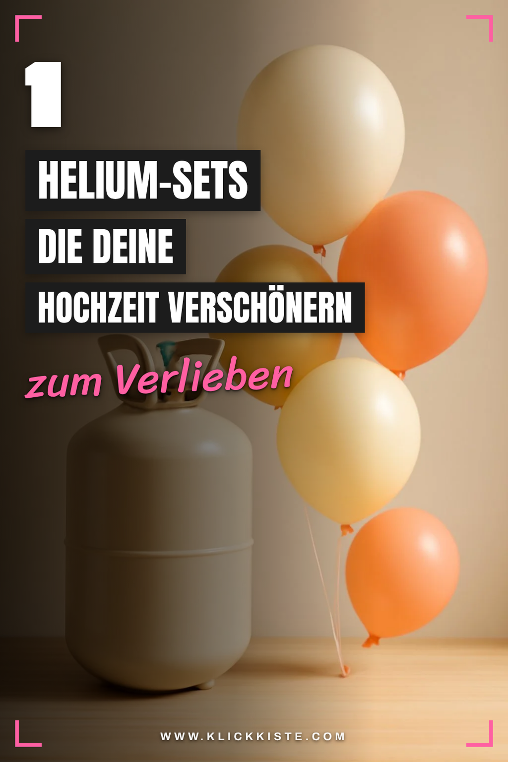 Die besten Helium-Sets für Hochzeiten