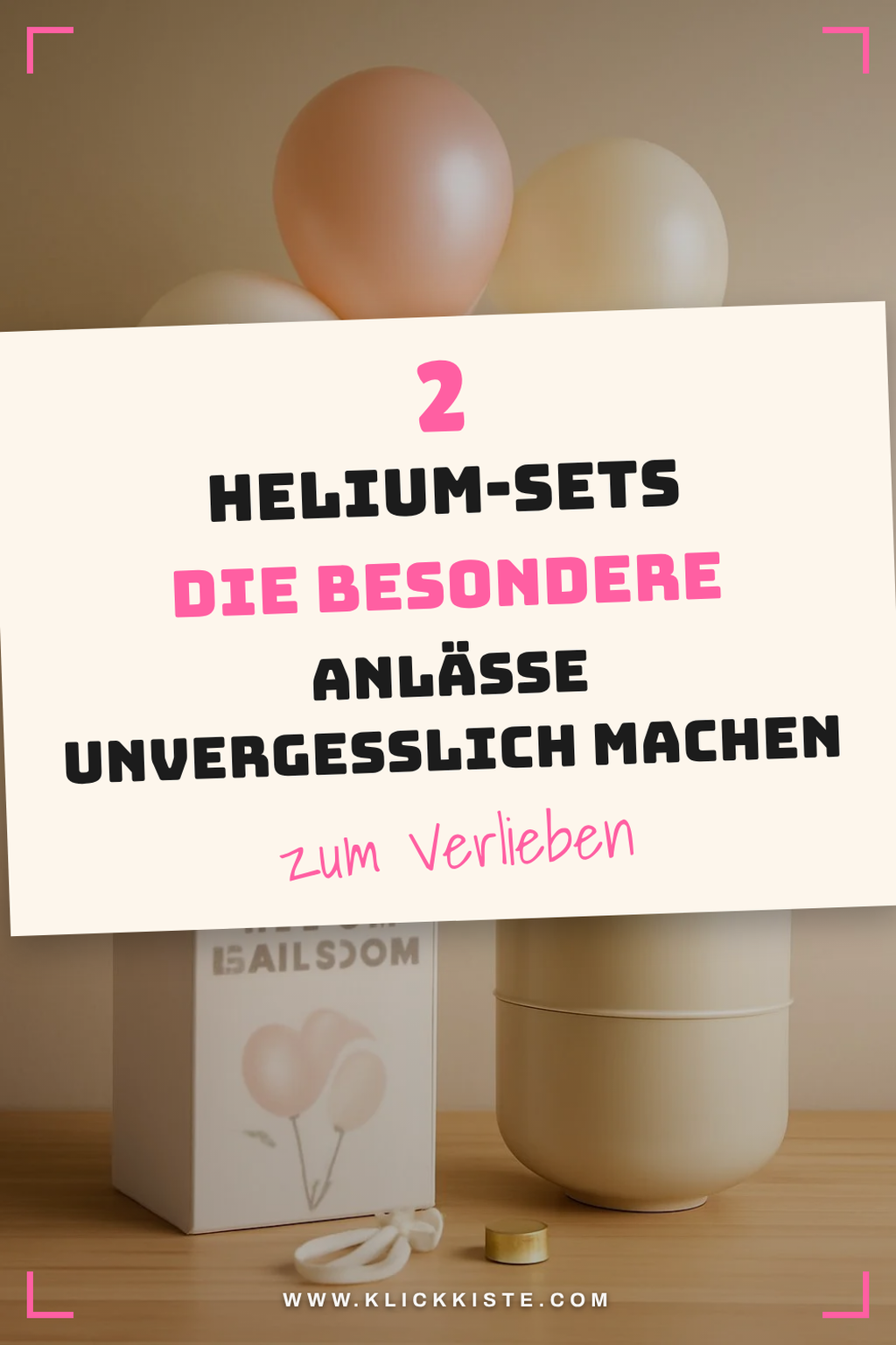 Helium-Sets für besondere Anlässe und Feiern