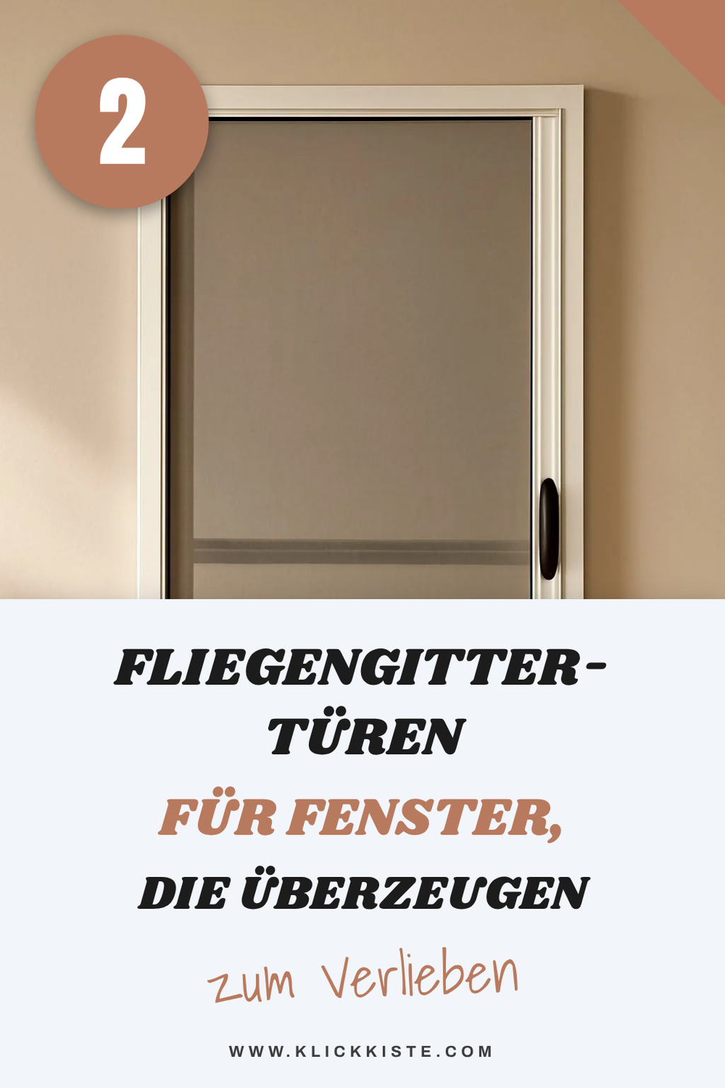 Fliegengitter-Türen für Fenster – praktisch und stylish