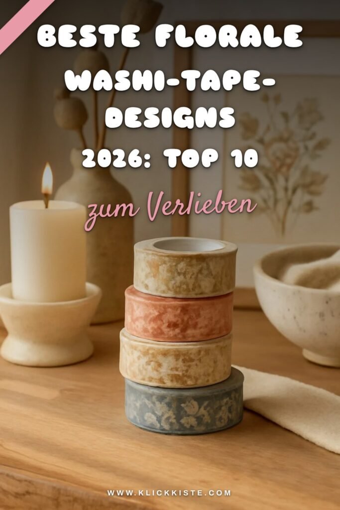 Beste florale Washi-Tape-Designs 2026: Top 10 im Vergleich