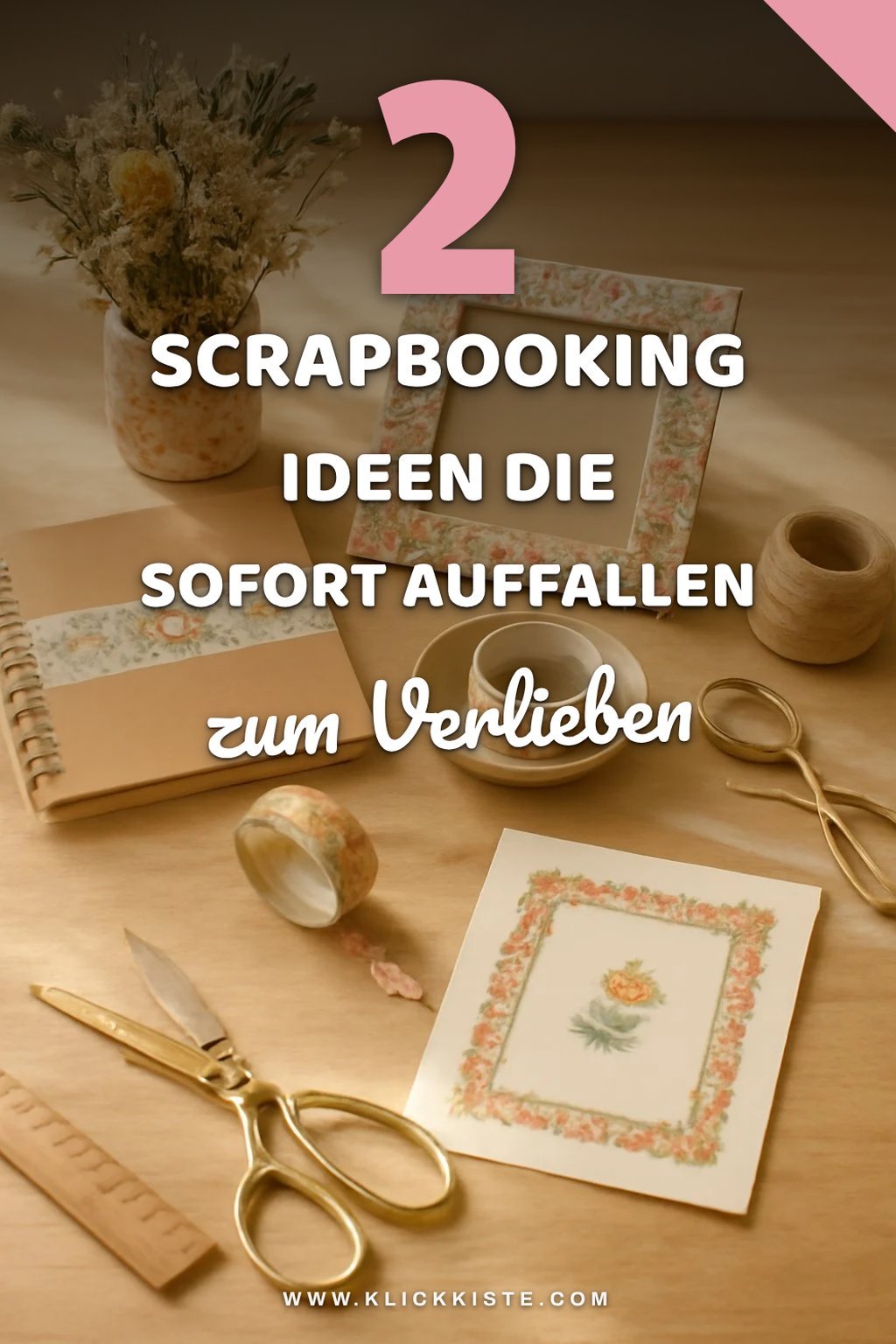 So setzt du florales Washi-Tape in Scrapbooking ein