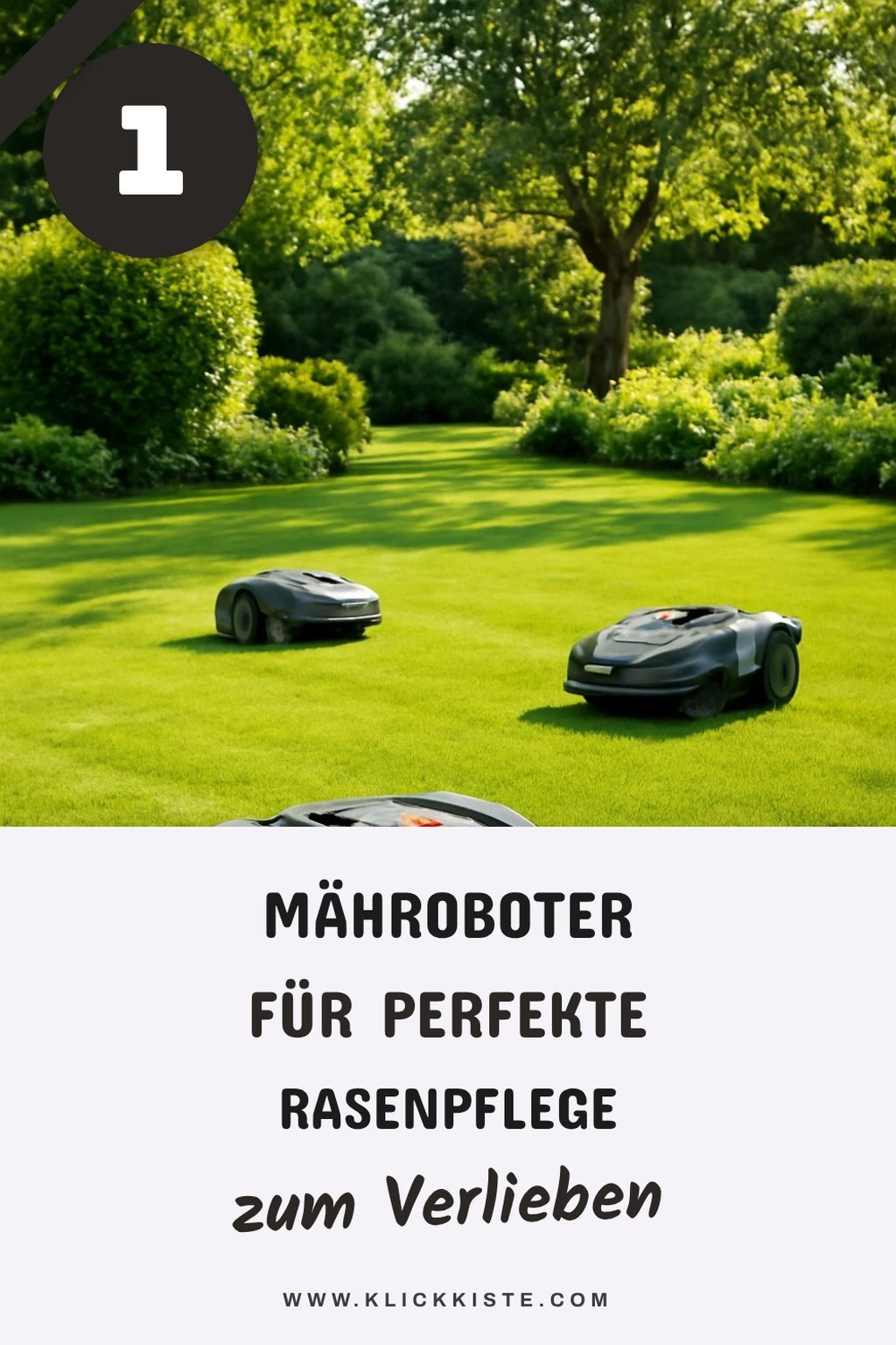 Mähroboter für die Pflege von Gartenanlagen