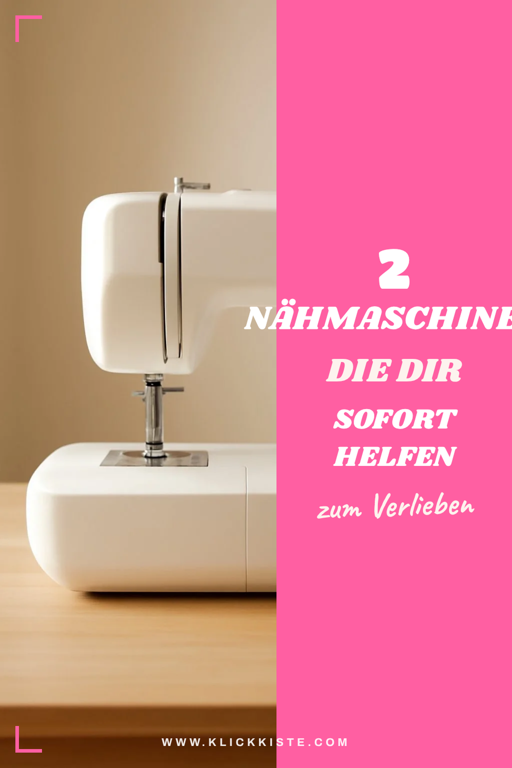 Die 5 besten Nähmaschinen für Anfänger entdecken