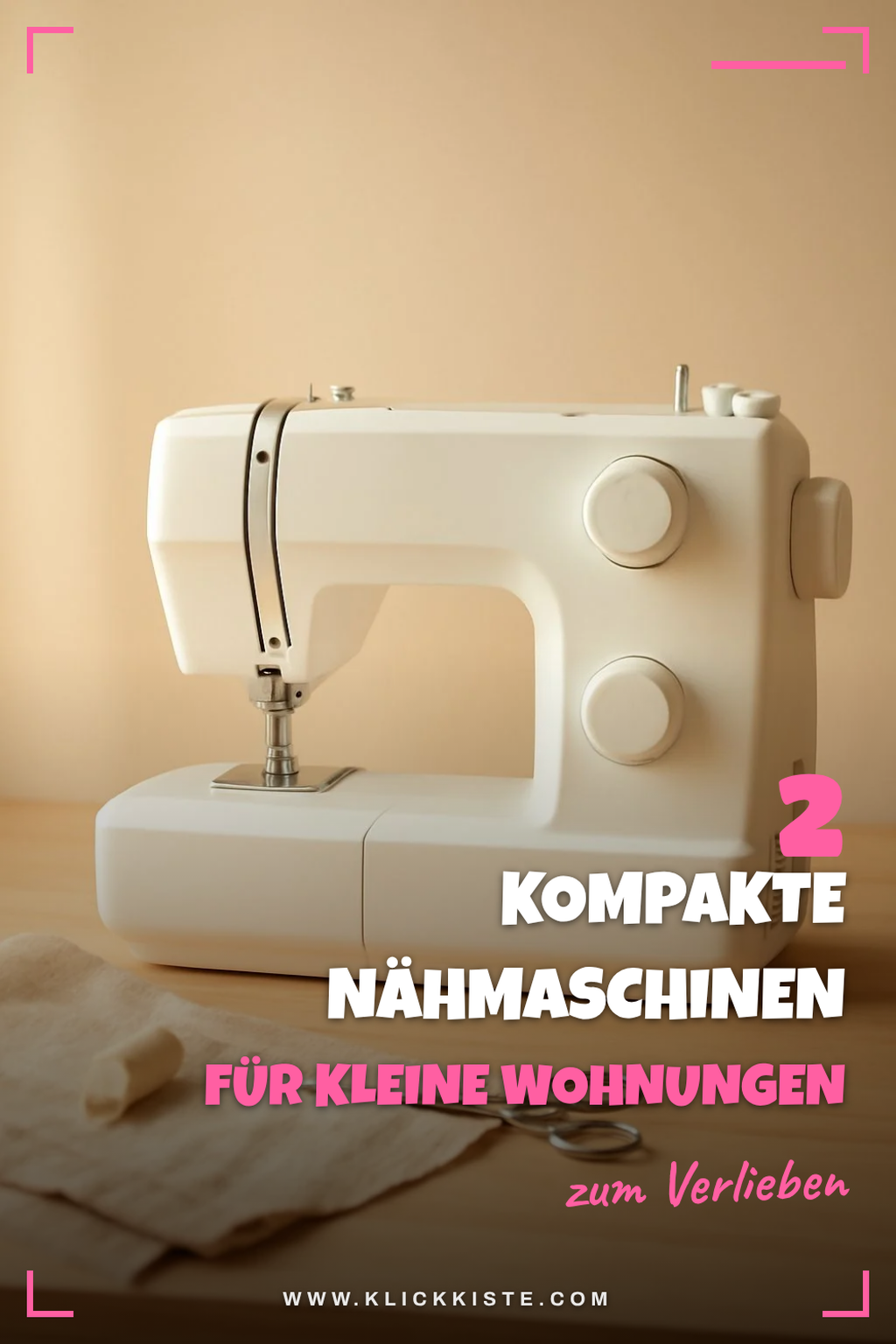 Kompakte Nähmaschinen für wenig Platz