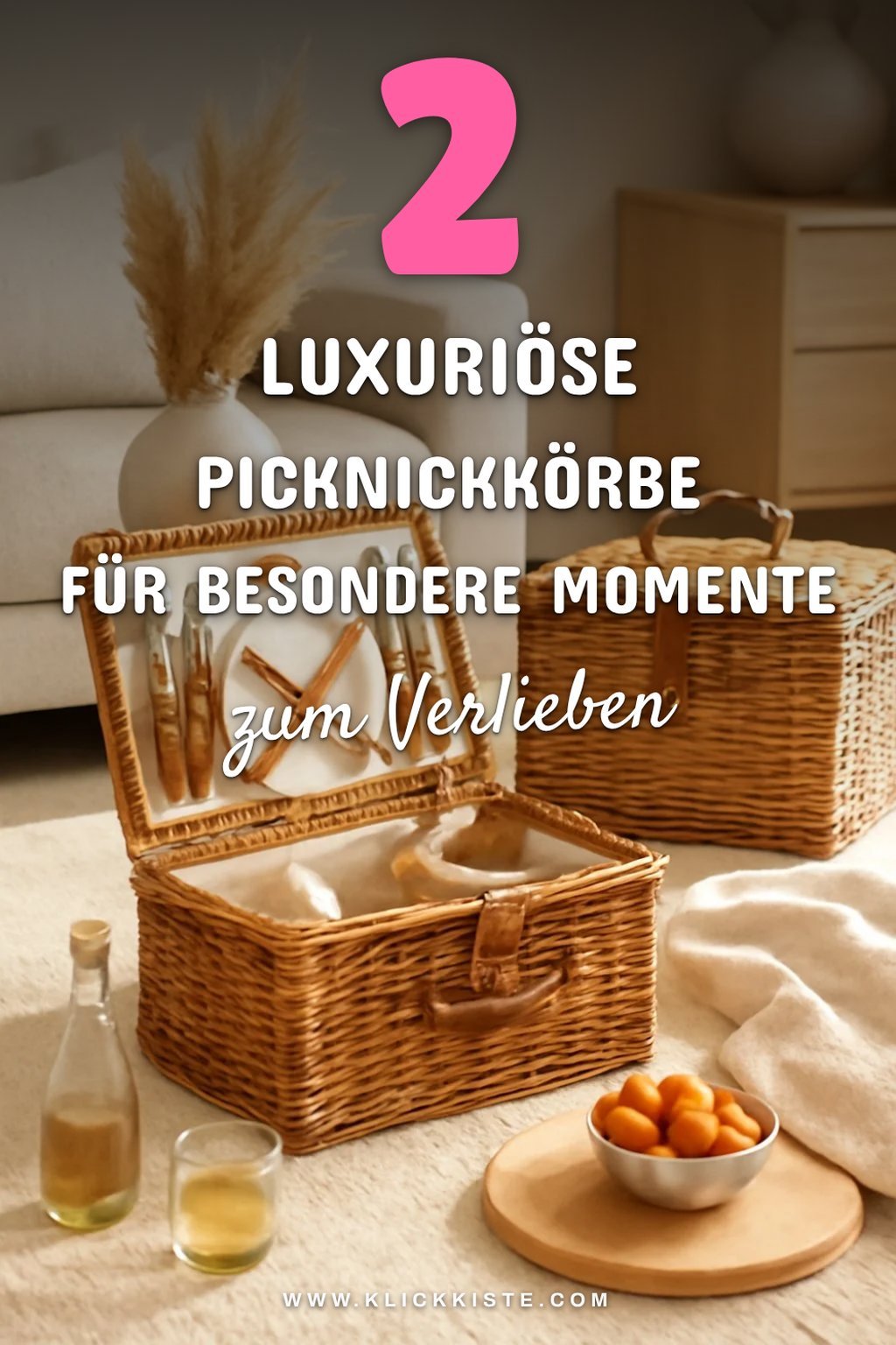Luxuriöse Picknickkörbe für besondere Anlässe