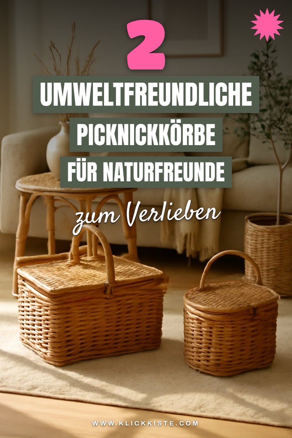 Umweltfreundliche Picknickkörbe für Nachhaltige