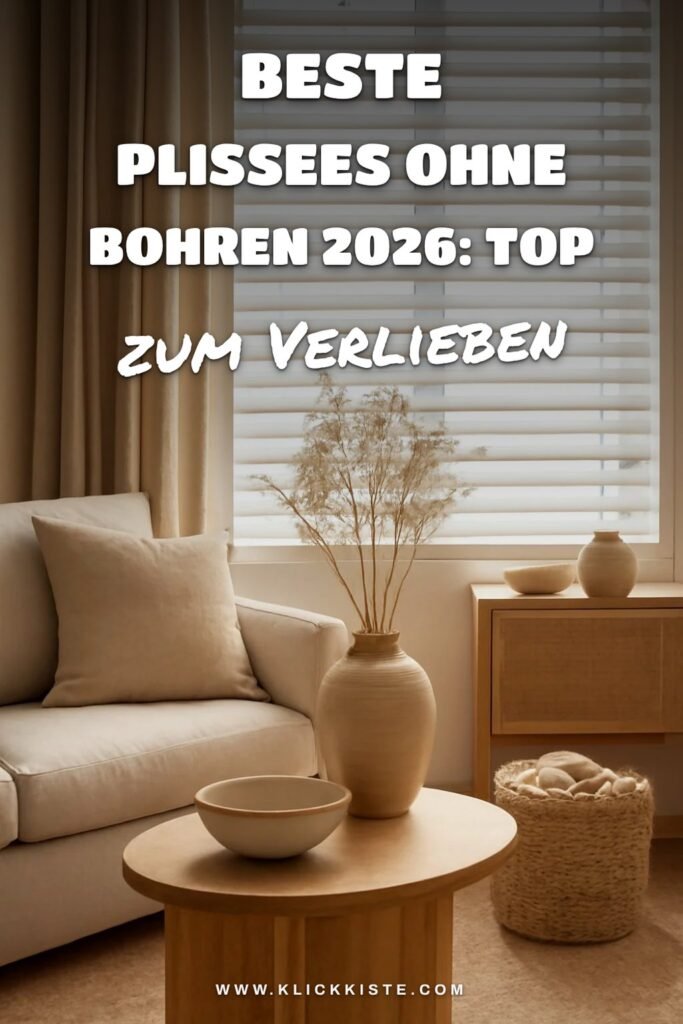 Beste Plissees ohne Bohren 2026: Top 4 im Praxistest