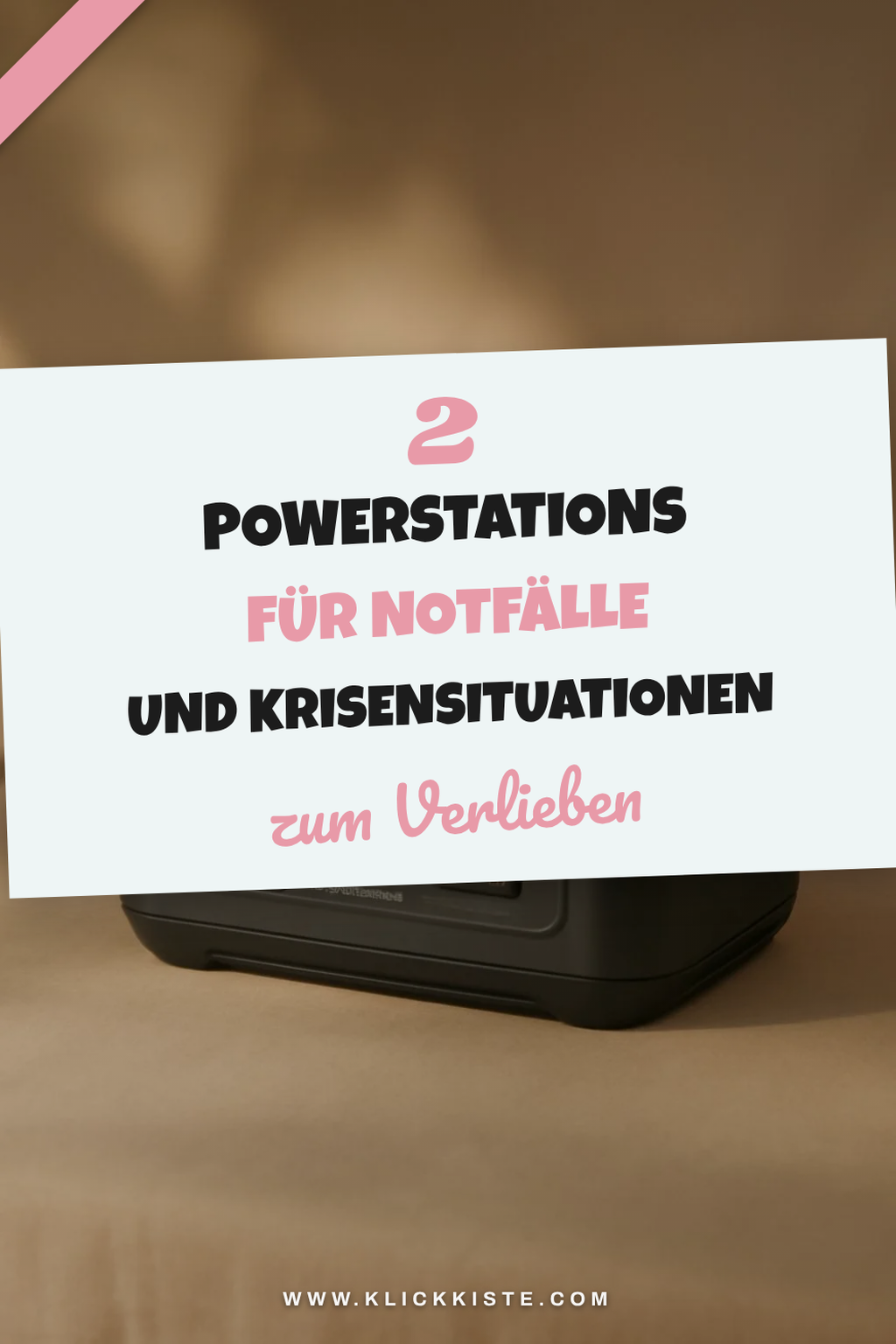 Sichere Powerstation für Notfälle