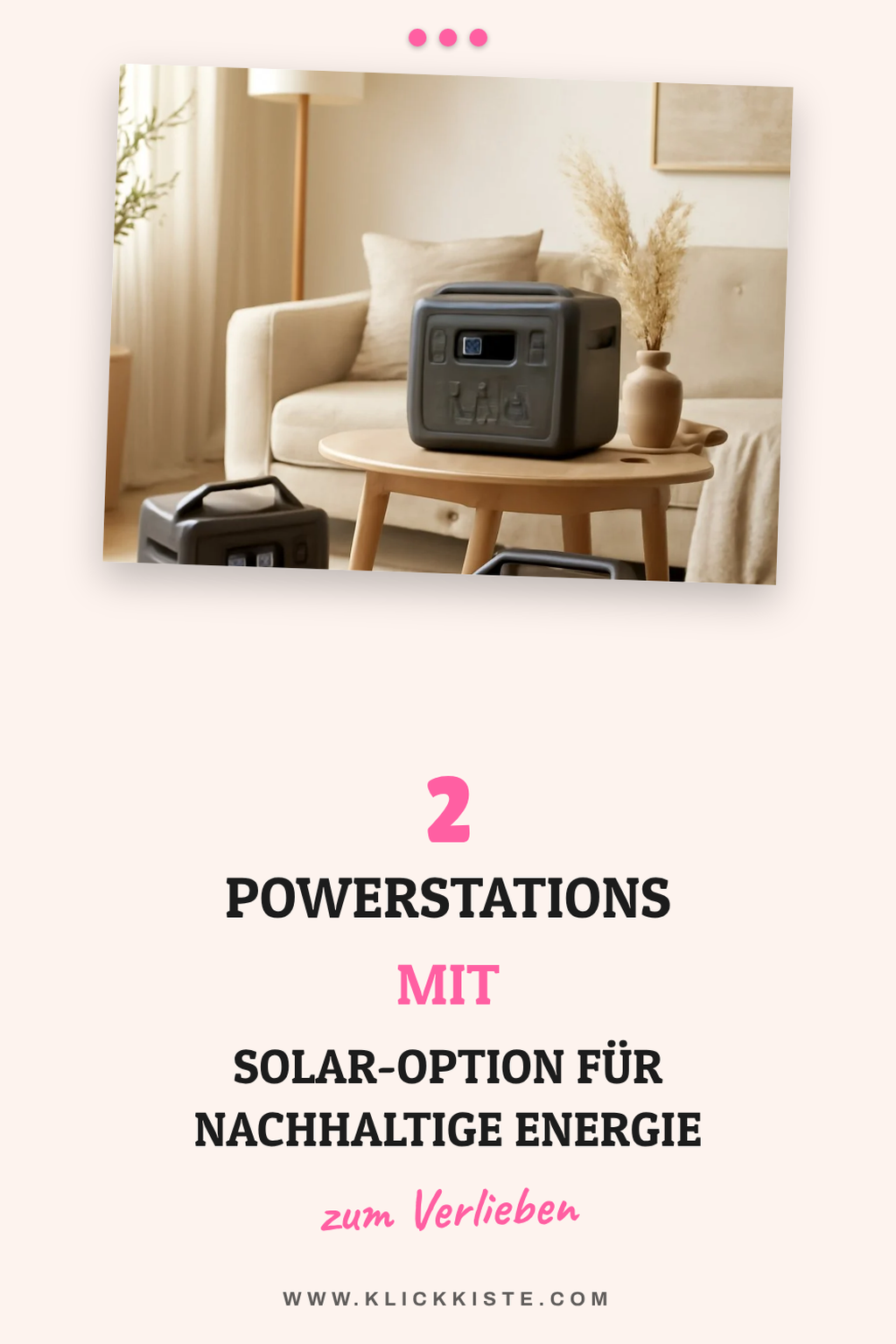 Innovative Powerstations mit Solarfunktion