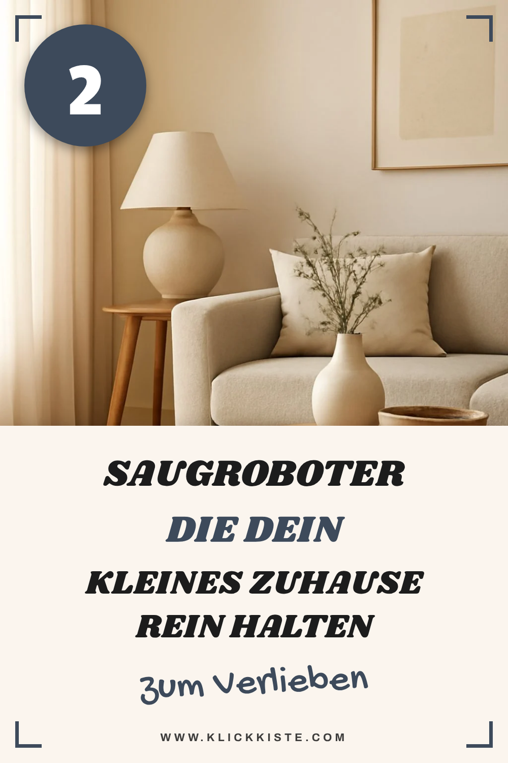 Saugroboter mit Wischfunktion für kleine Wohnungen