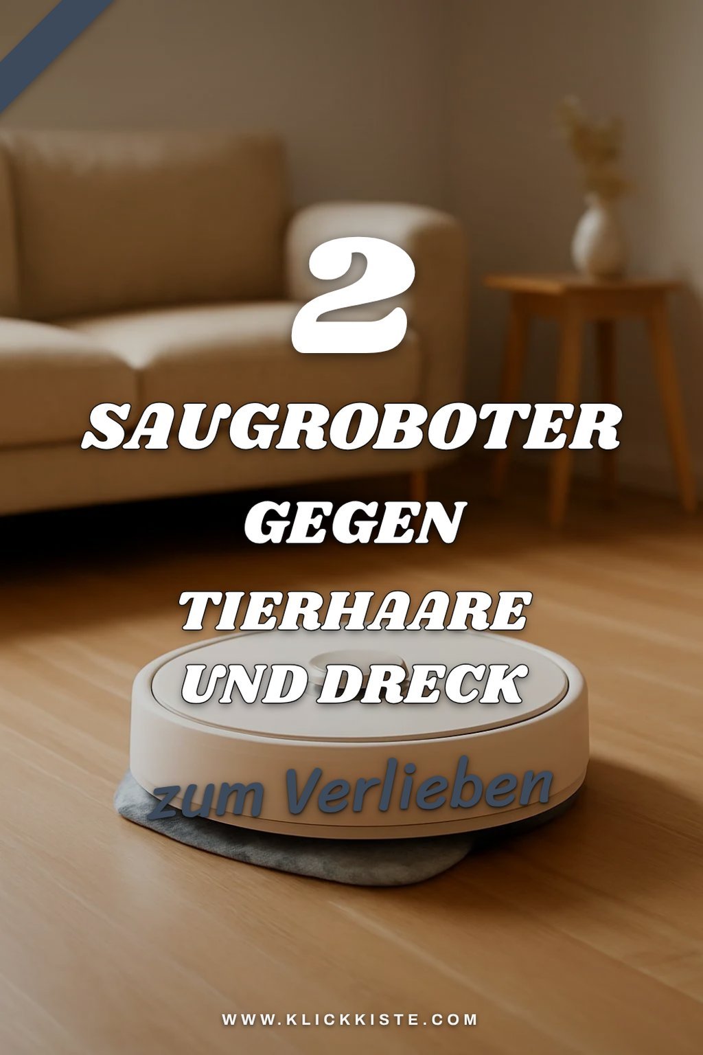 Saugroboter für Tierhaare und Wischfunktion