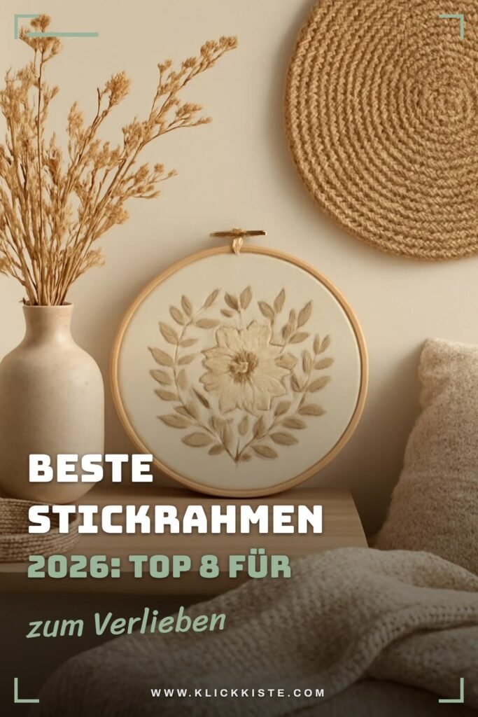 Beste Stickrahmen 2026: Top 8 für jede Stickart + Größe