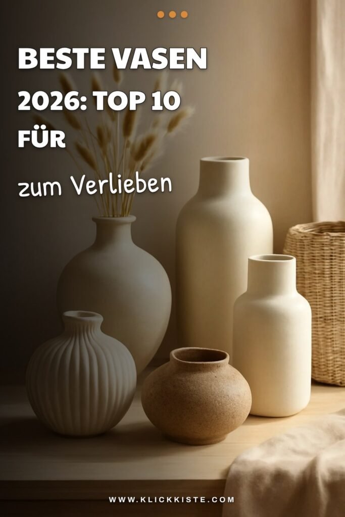 Beste Vasen 2026: Top 10 für Trockenblumen, Schnittblumen + Solo