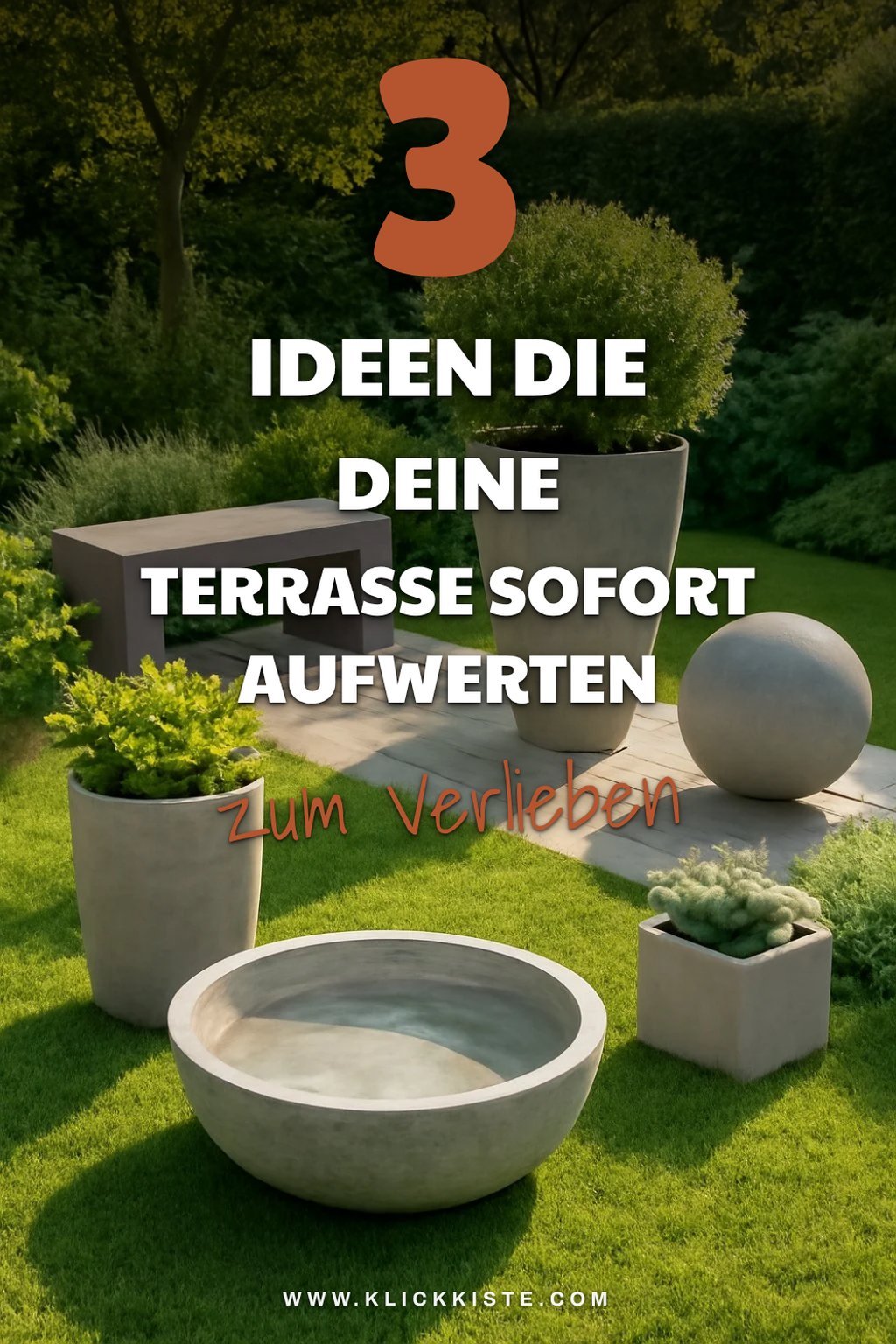 Diese 4 einfachen Beton Ideen für Deko im Freien