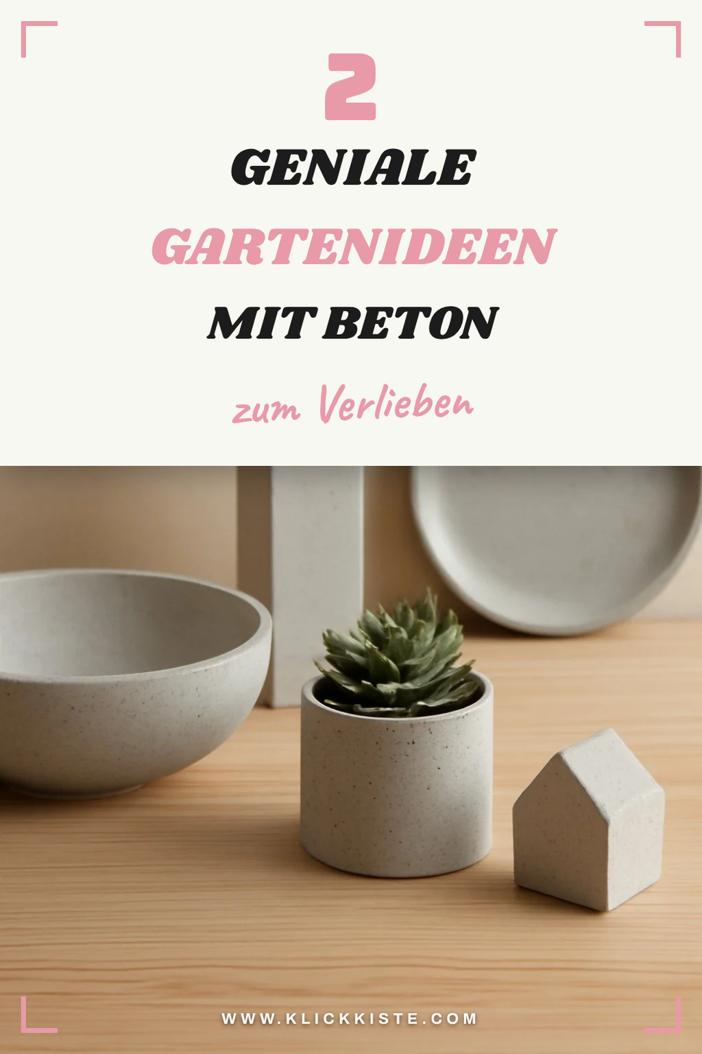 Kreative Ideen für Beton Deko im Garten