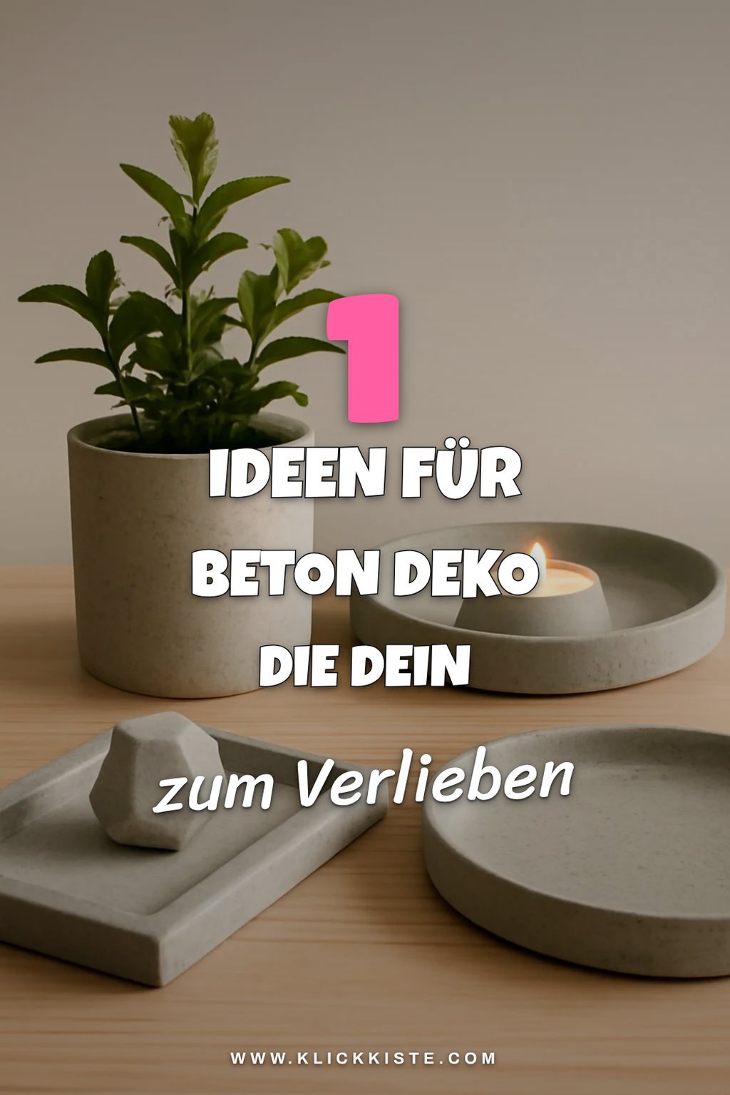 So gestaltest du deine Wohnung mit Beton Deko kreativ