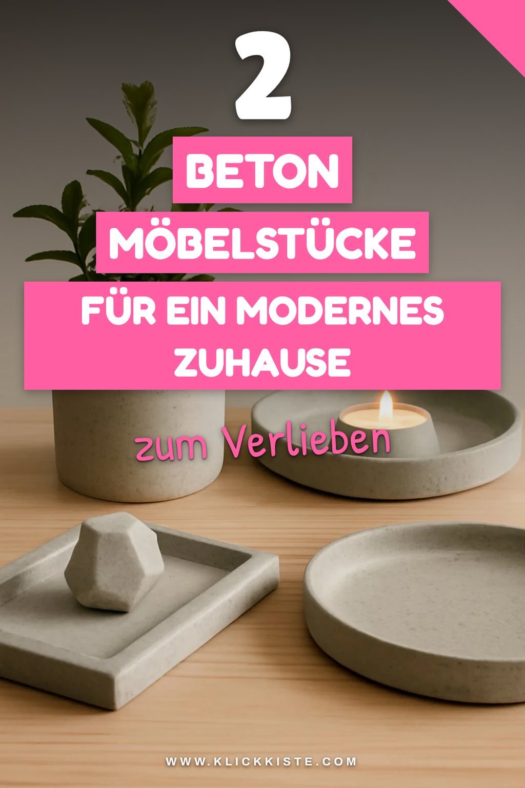 Kreative Beton Möbel für dein Zuhause gestalten