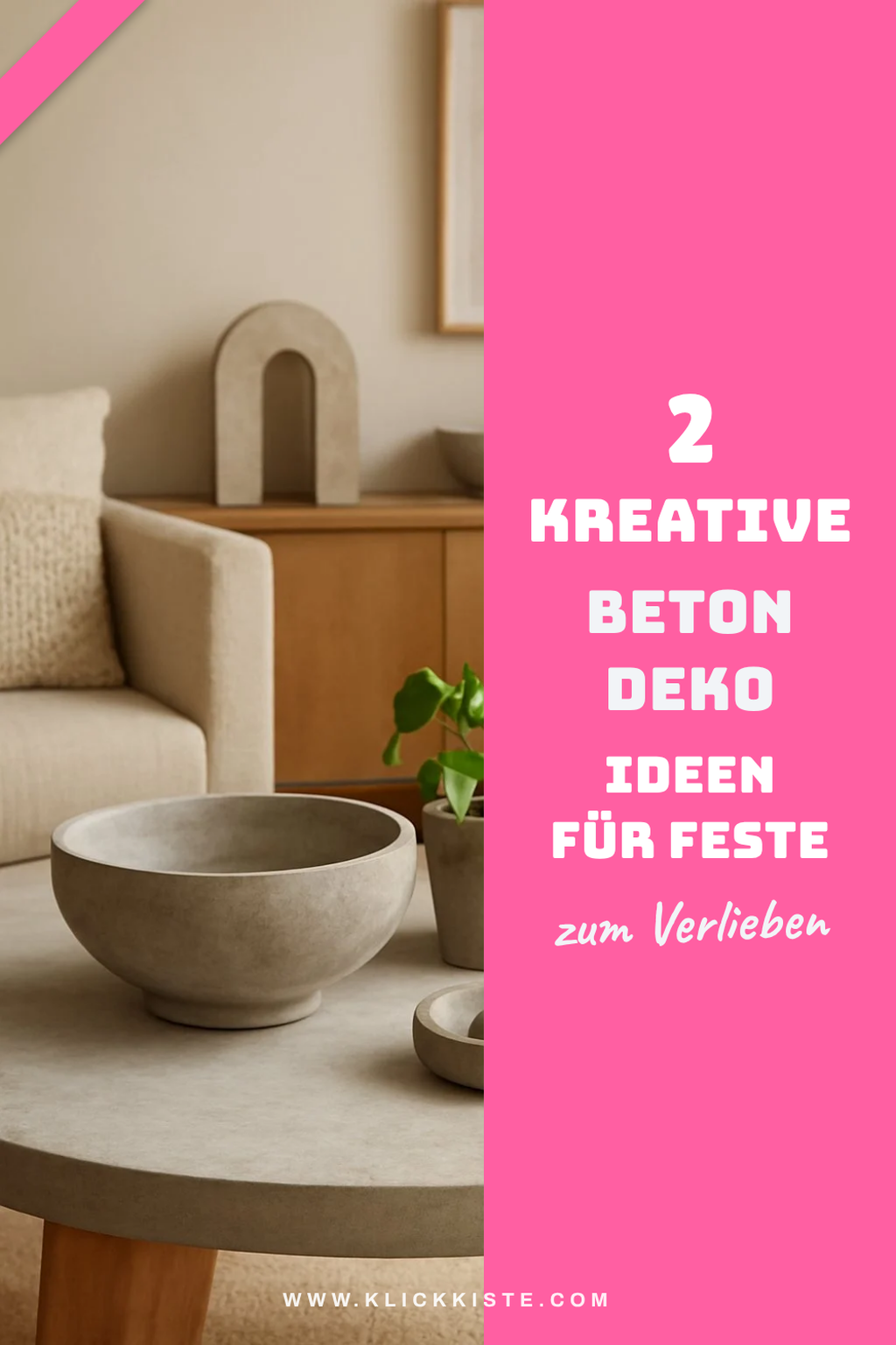 DIY Beton Deko für Feste und Anlässe