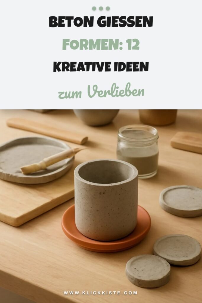 Beton Gießen Formen: 12 kreative Ideen zum Selbermachen