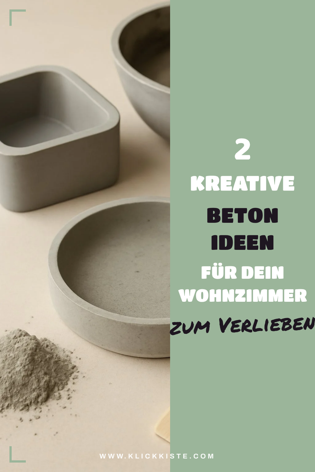 Diese 4 Beton Ideen bringen Kreativität ins Wohnzimmer