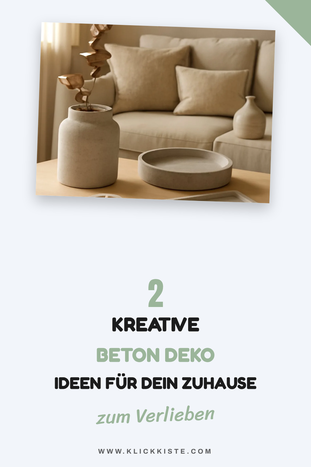 Schluss mit Langeweile: 3 kreative Betondeko für drinnen