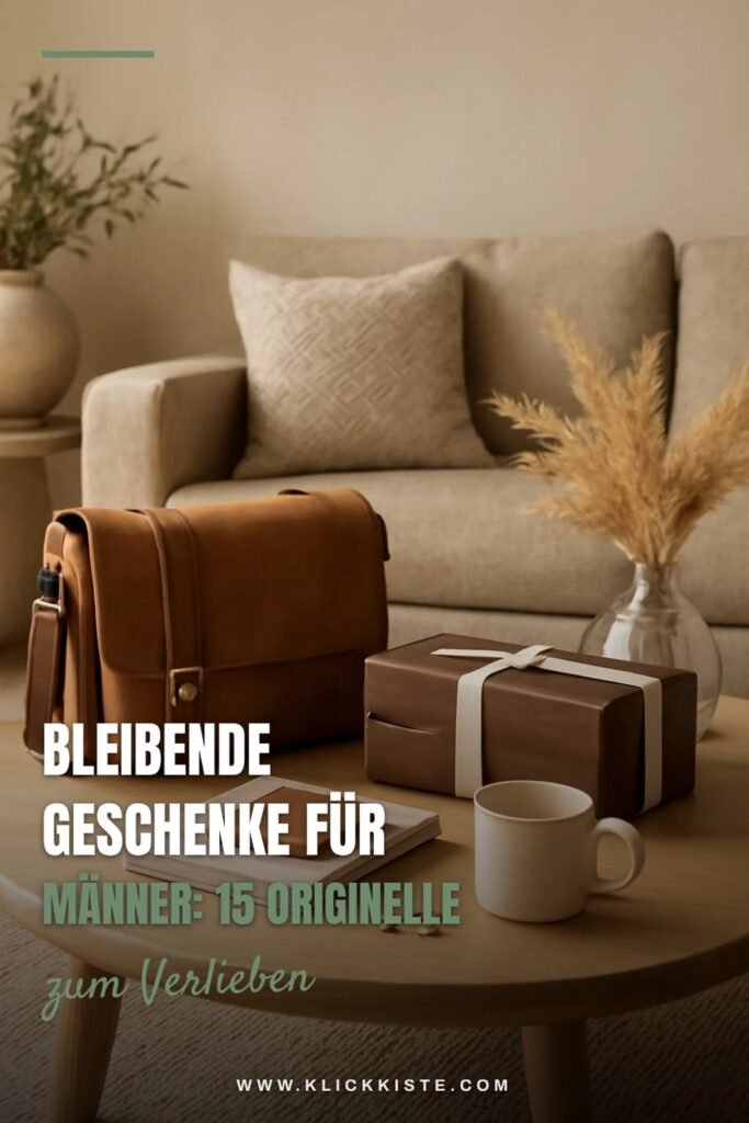 Bleibende Geschenke für Männer: 15 originelle Ideen für 2026