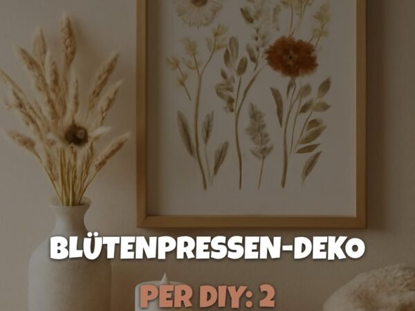 Blütenpressen-Deko per DIY: 2 einfache + kreative Blumen-Ideen
