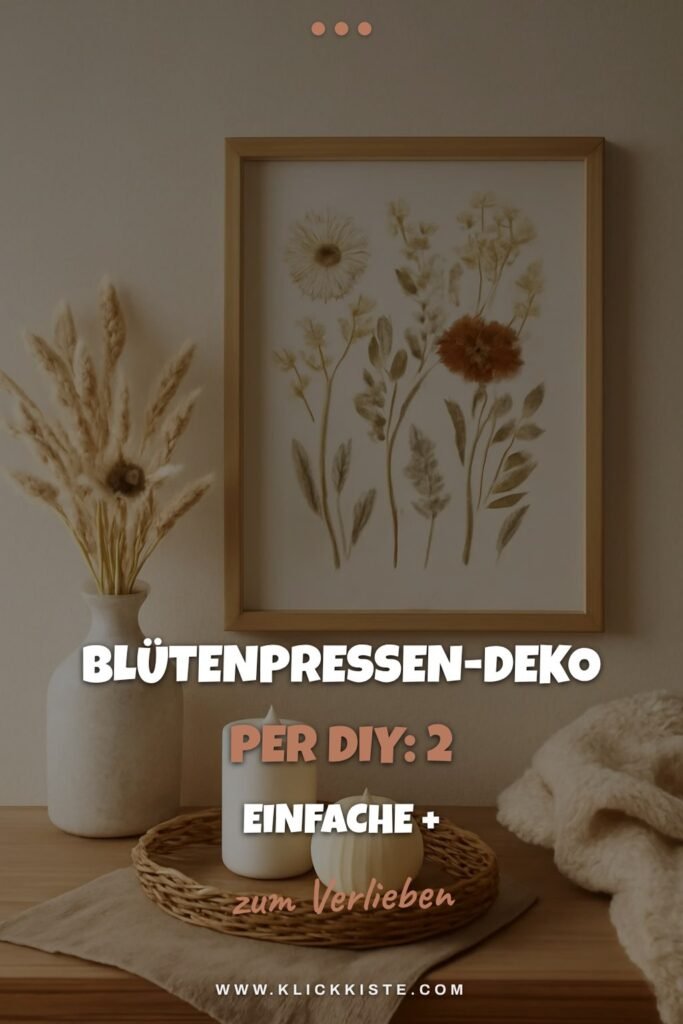 Blütenpressen-Deko per DIY: 2 einfache + kreative Blumen-Ideen