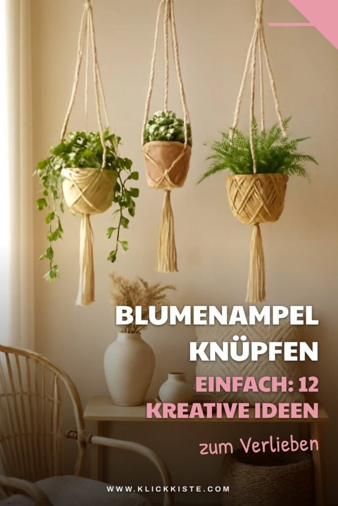 Blumenampel Knüpfen Einfach: 12 kreative Ideen zum Selbermachen