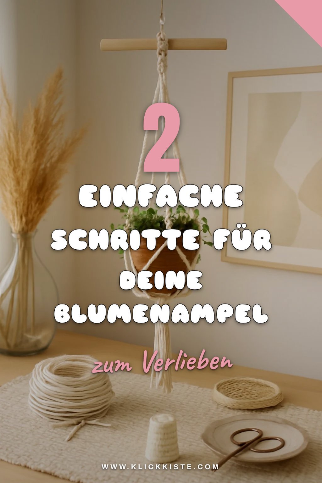 So knüpfst du Blumenampeln in 5 einfachen Schritten