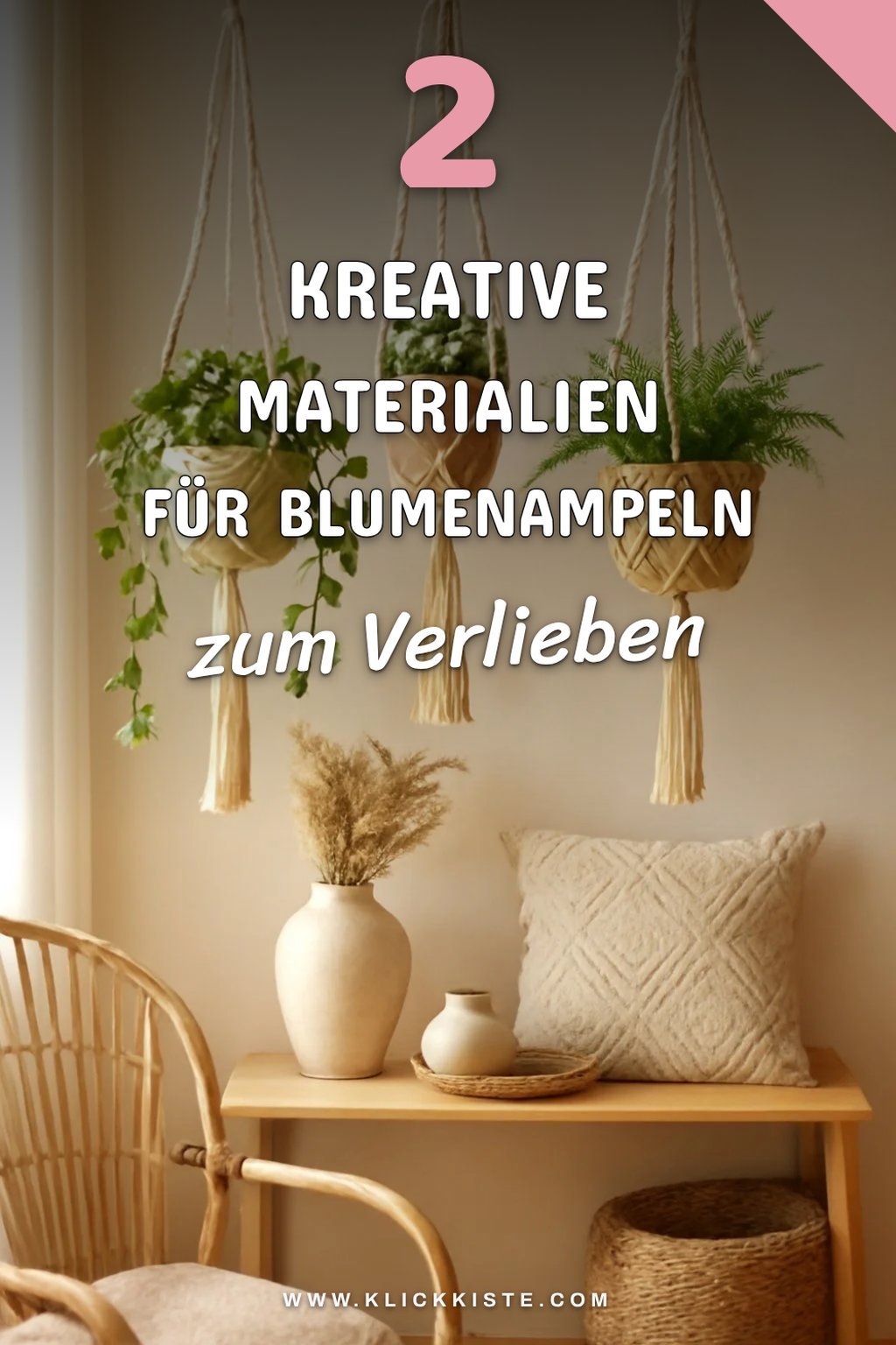Kreative Materialien für deine Blumenampel