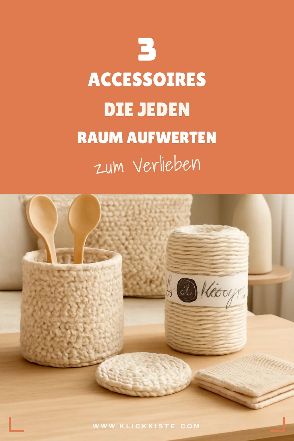 Coole Accessoires aus Bobbiny Garn für dein Zuhause
