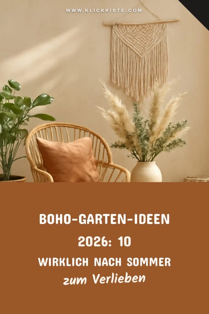 Boho-Garten-Ideen 2026: 10 die wirklich nach Sommer aussehen